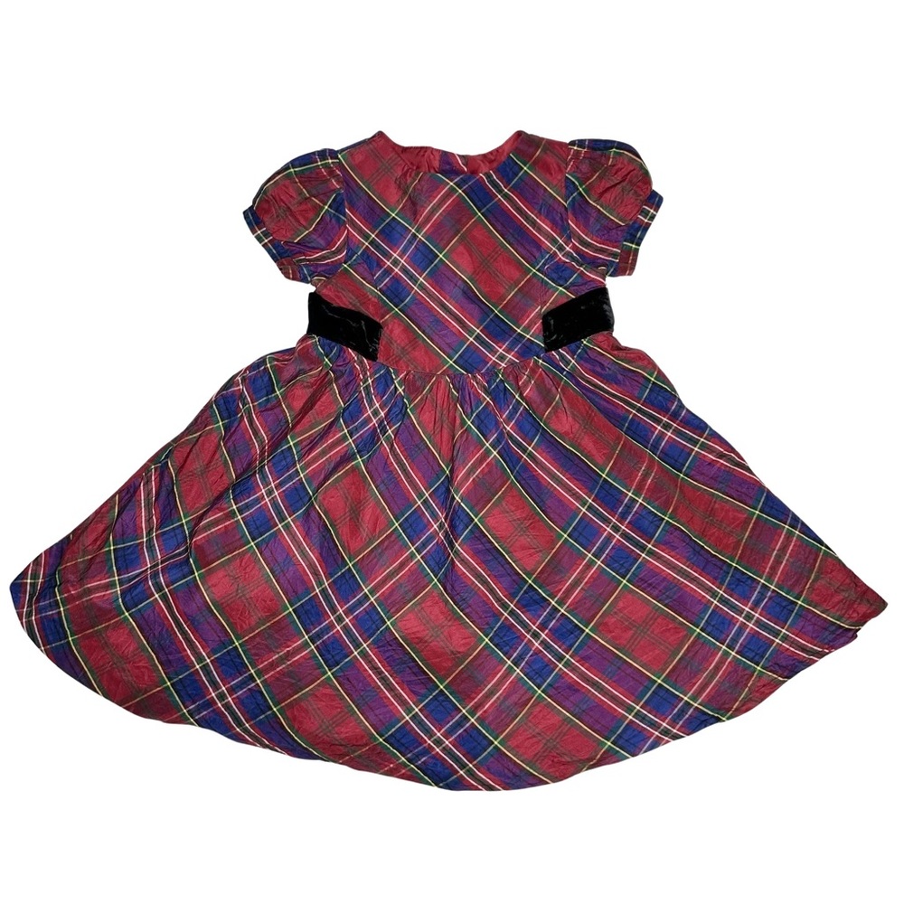 Gymboree Holiday Celebrations Plaid Silk Dress